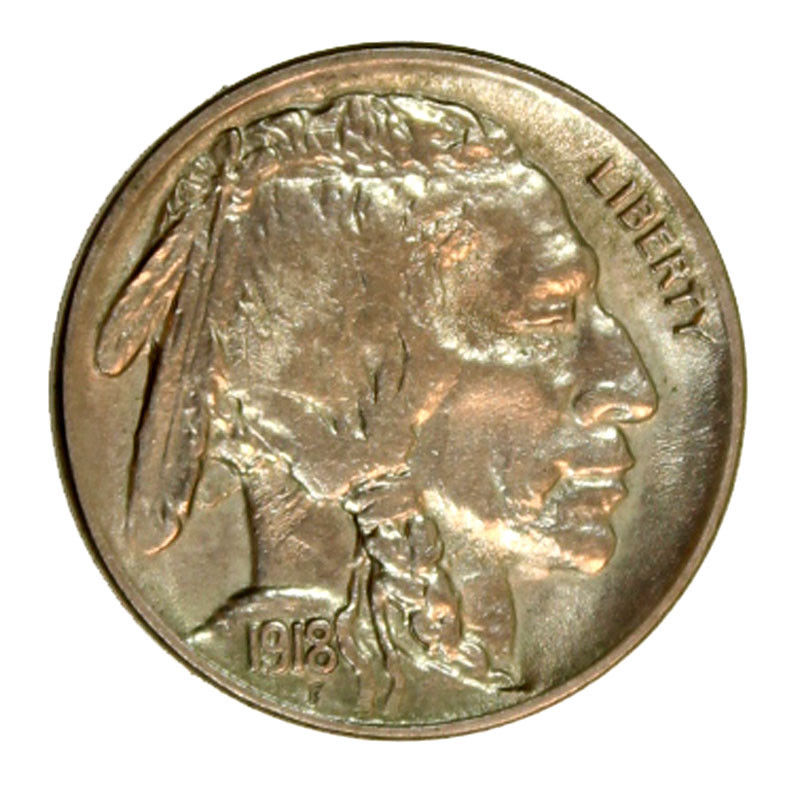 1918-Buffalo-Nickel,-Unslabbed