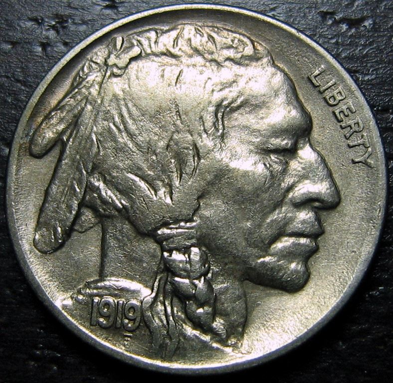 1919-Buffalo-Nickel,-Unslabbed