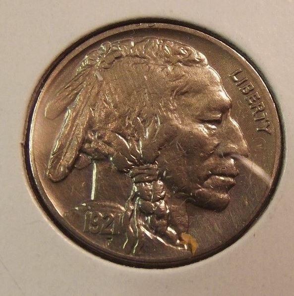 1921-Buffalo-Nickel,-Unslabbed