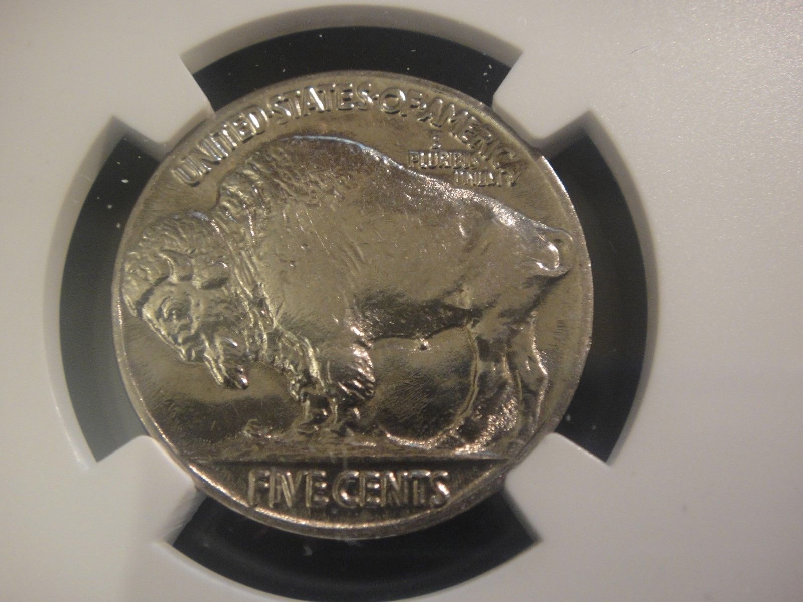 1936-Buffalo-Nickel,-Slabbed,