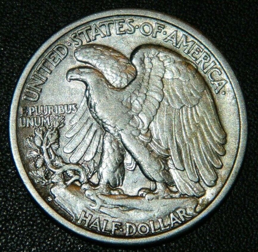 1933-S-Walking-Liberty-Half,-Porous-Looking
