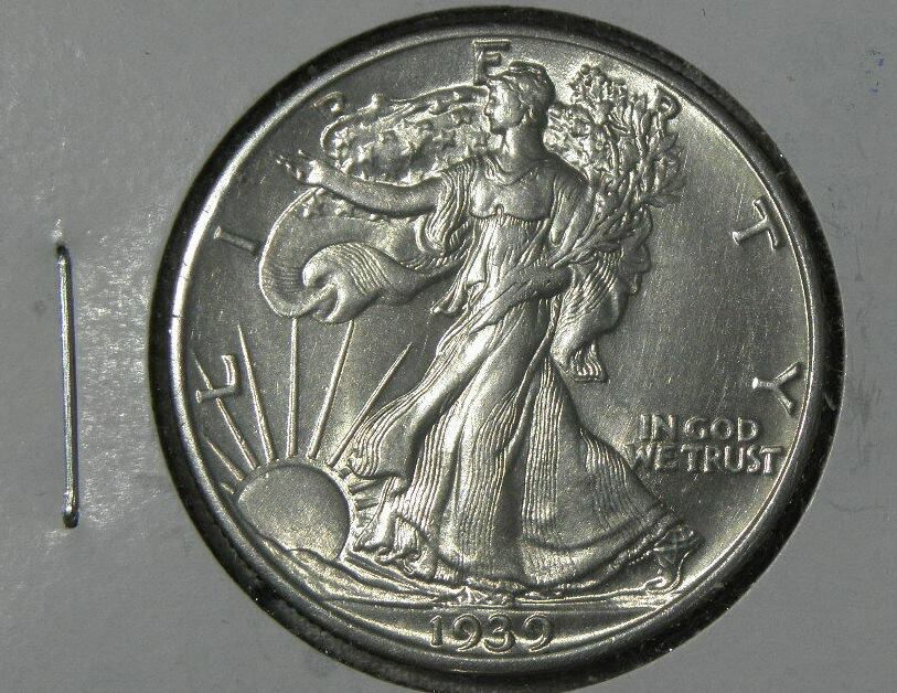 1939-Walking-Libert-Half,-Unslabbed