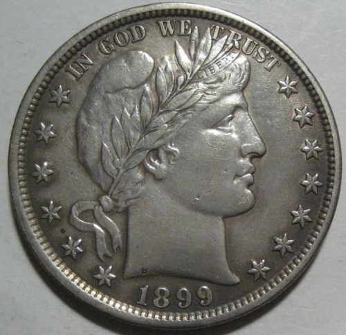 1899-Barber-Half,-Cleaned?--Very-Smooth