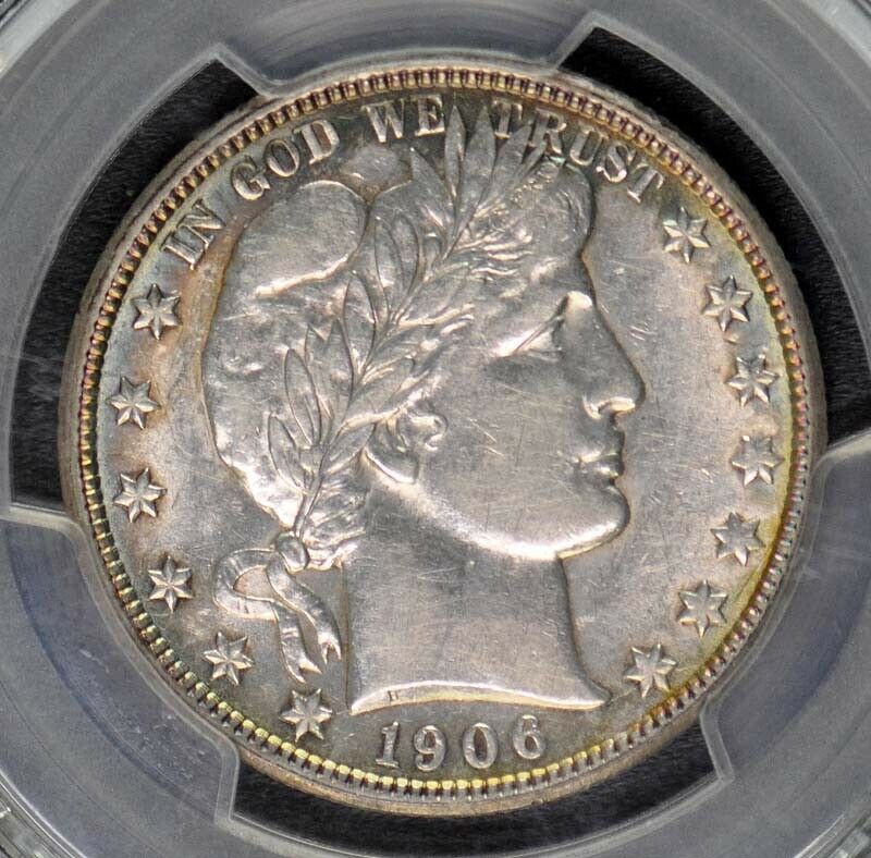 Barber-Half,-Slabbed,-1906-D,-Guess-The-Grade