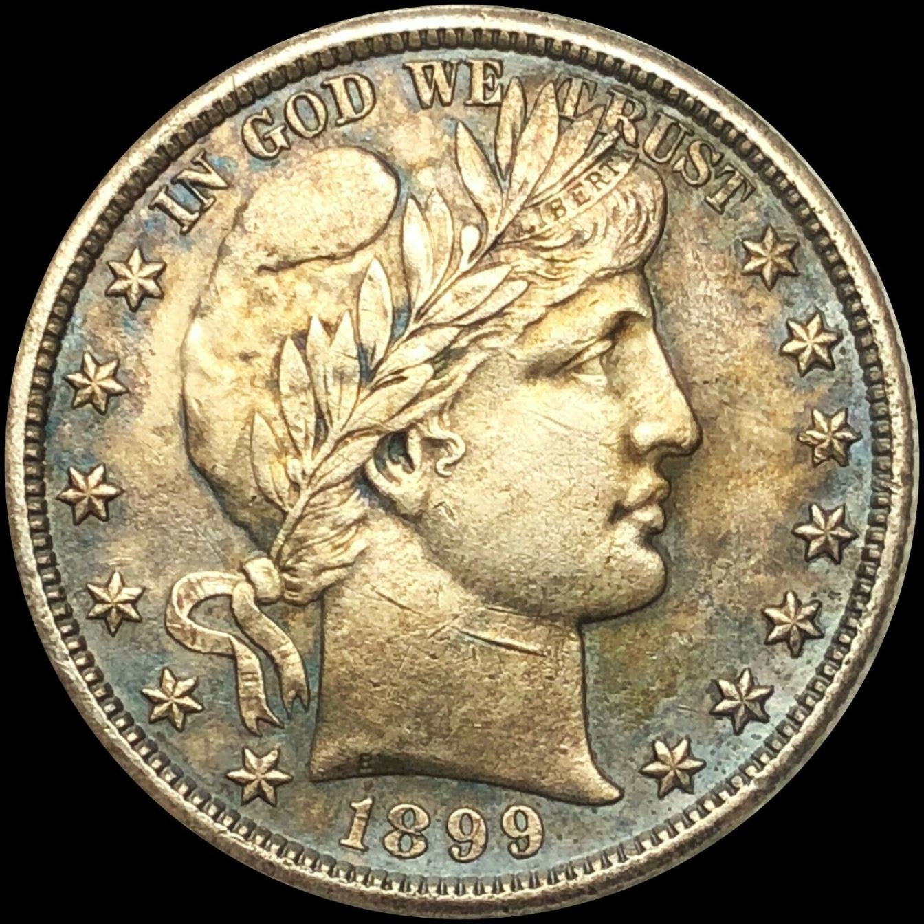 1899-Barber-Half,-Strange-Color,-Unslabbed