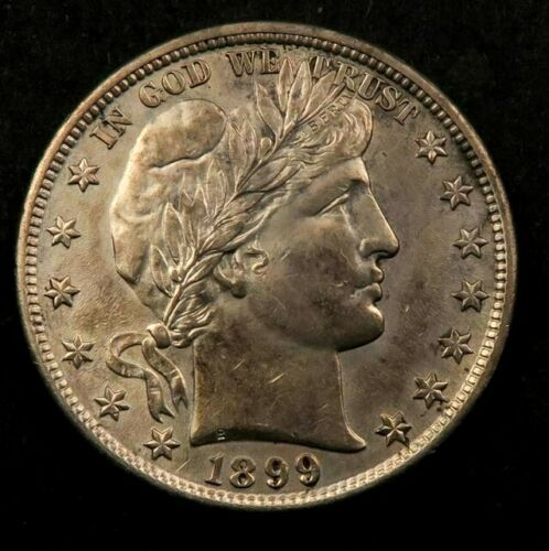 1899-Barber-Half,-Oddly-Toned,-Unslabbed