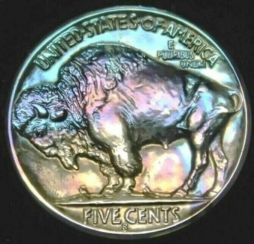 1936-S-Buffalo-Nickel,-Unslabbed,-Strange-Pictures