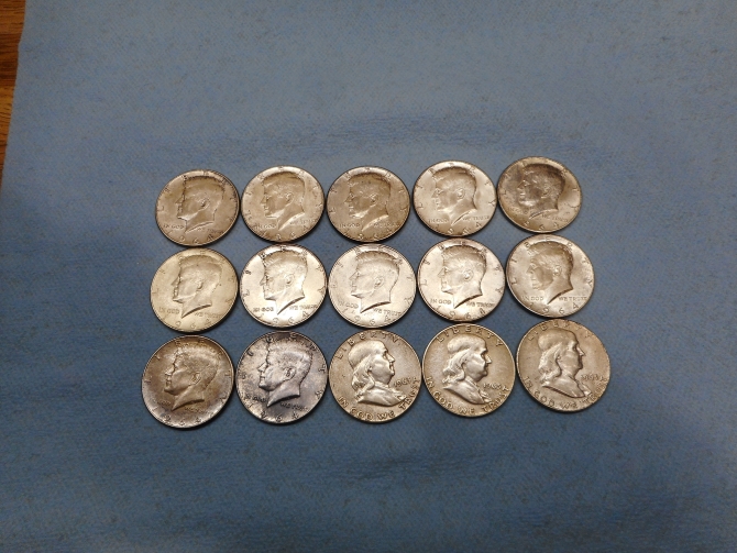 1963-Franklin-And-1964-Kennedy-Half-Dollar-Score
