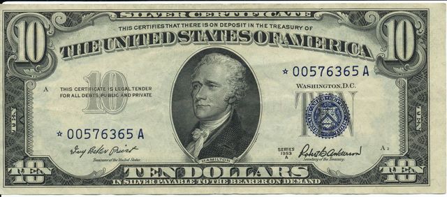$10-Silver-Certificate-W/-Star