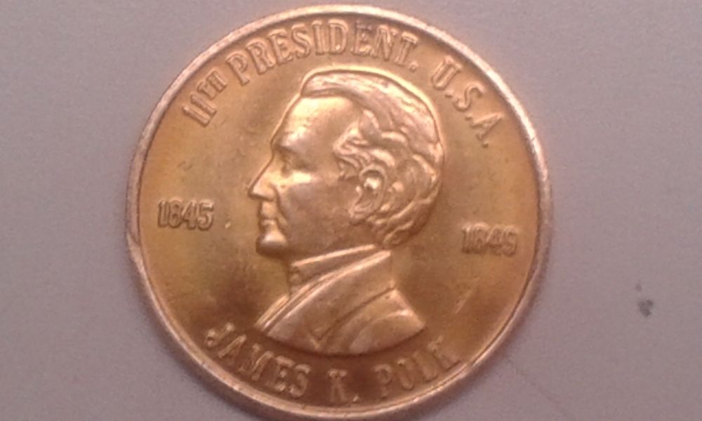 Misprinted-James-K.-Polk-Coin/Token-With-John-Adams'-Informa