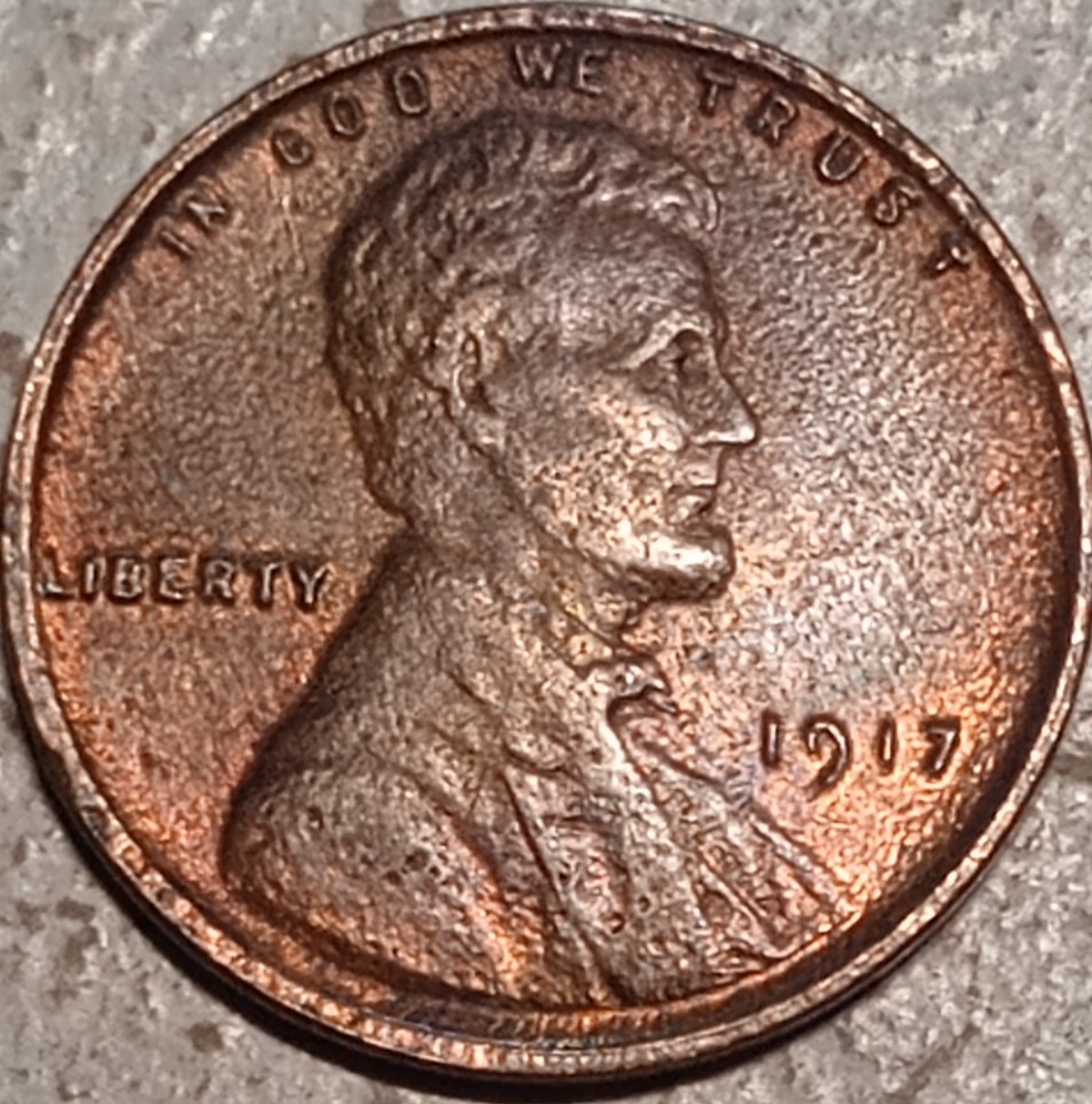 1917-Wheat-Penny-With-Die-Deterioration-And?