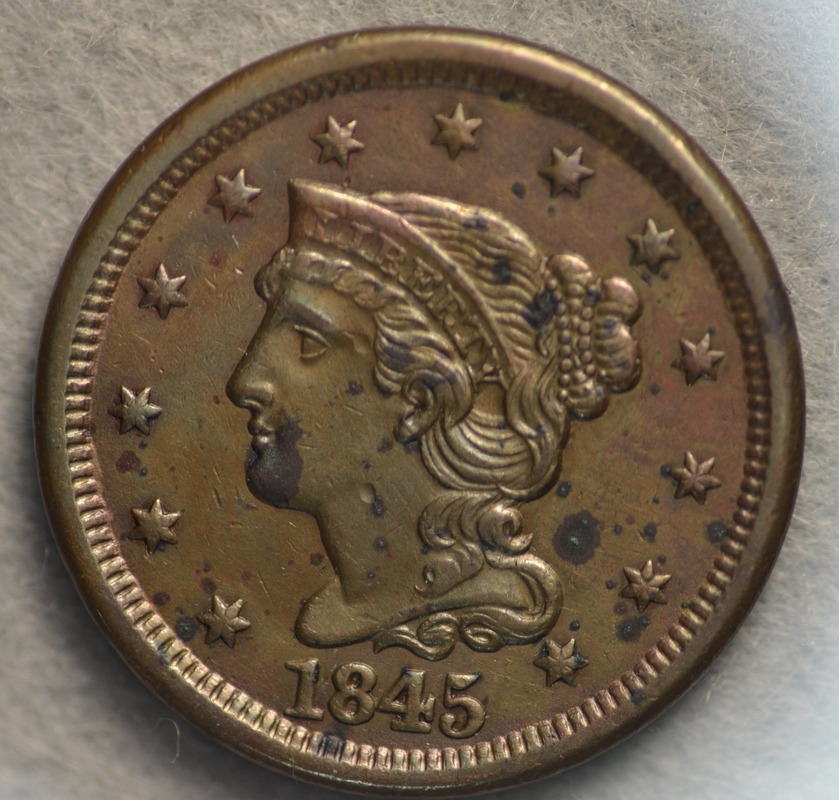 1845-Large-Cent-Newcomb-7,-Please,.pretty-Please