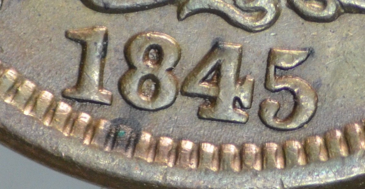 1845-Large-Cent-Newcomb-7,-Please,.pretty-Please