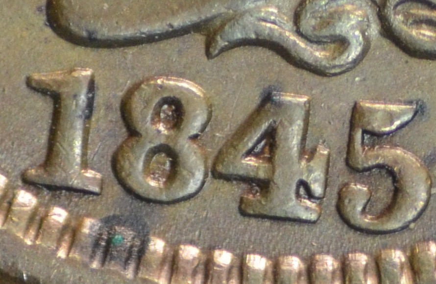 1845-Large-Cent-Newcomb-7,-Please,.pretty-Please
