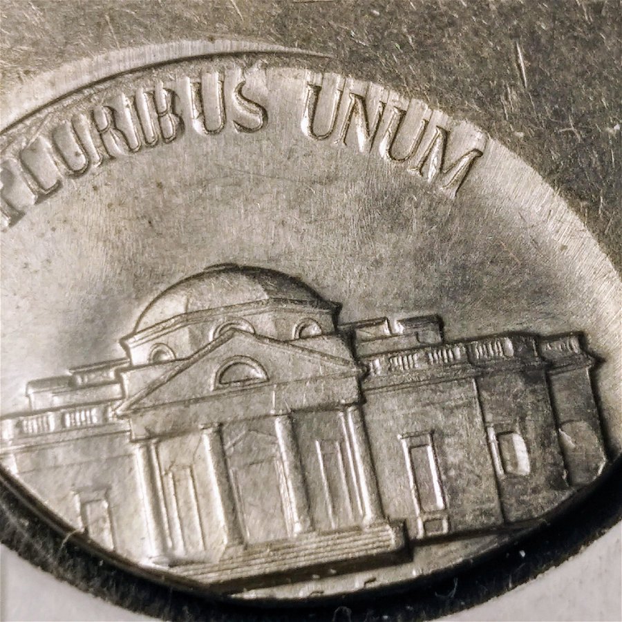 1972-Jefferson-Nickel---Struck-50%-Off-Center---Grade?-Value?-Full-Steps?