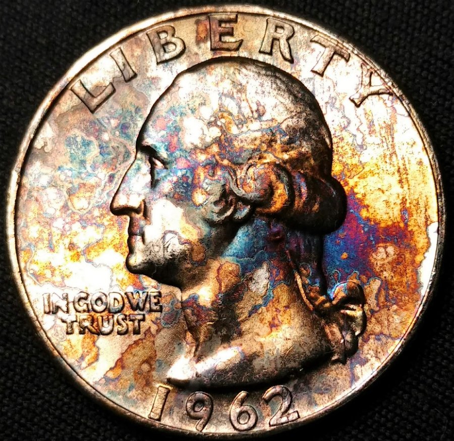 1962-Washington-Quarter-Uniquely-Toned---Please-Grade