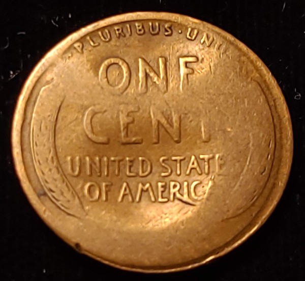 1928-Lincoln-Wheat-Cent-Clamshell-/-Planchet-/-Lamination-Error?