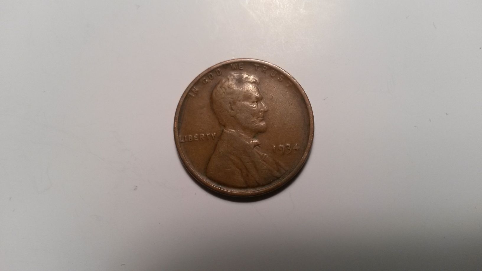 1934-Lincoln-Cent,-4th-Attempt-To-Grade