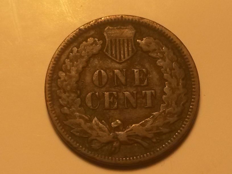 1890-Indian-Head-Cent-Heavily-Worn,-Trying-To-Grade
