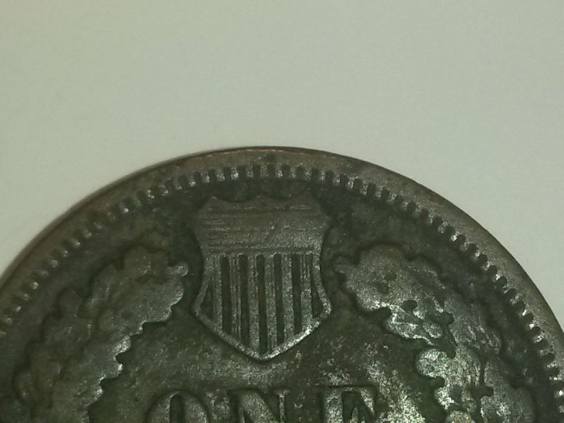 1890-Indian-Head-Cent-Heavily-Worn,-Trying-To-Grade