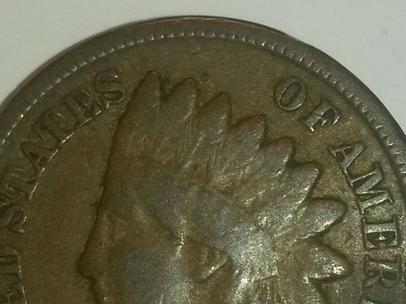 1897-Indian-Head-Cent-Heavily-Worn,-Trying-To-Grade