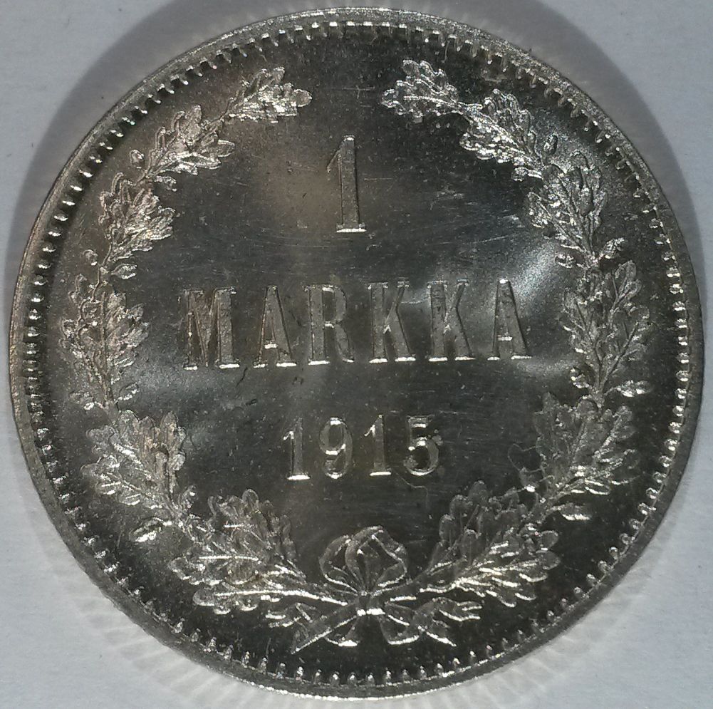 1915-1-Markka-Finland-For-Grading