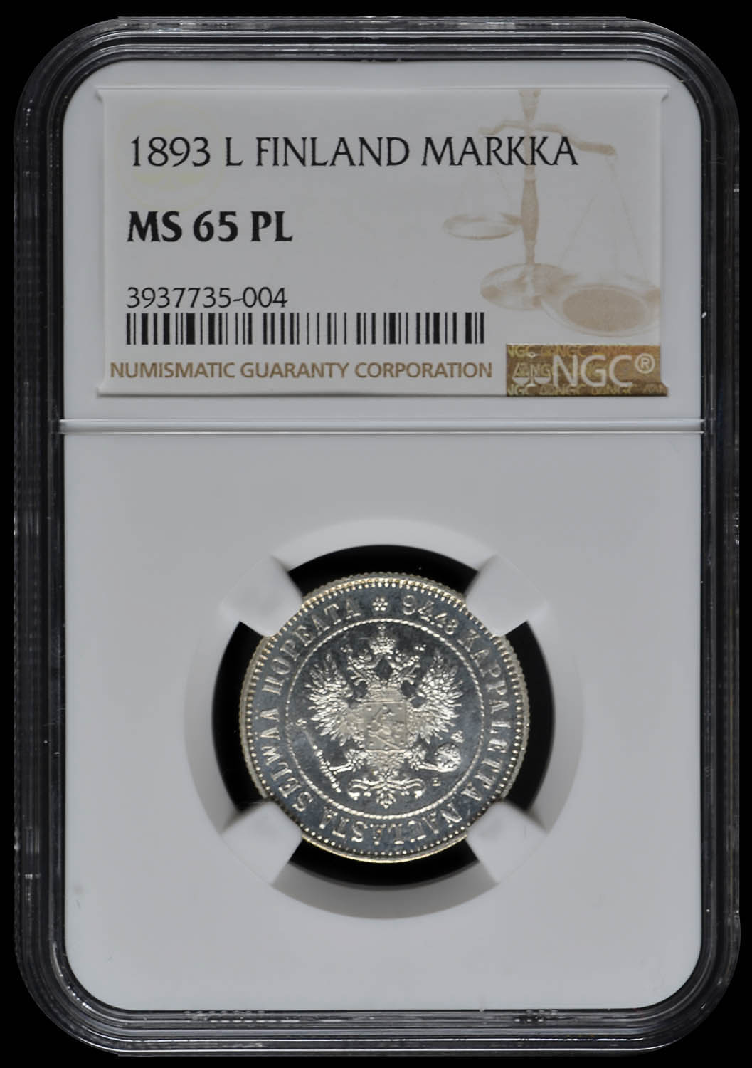 1890-L-Markka-Grand-Duchy-Of-Finland-2nd-Coin