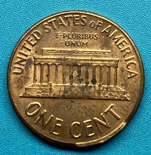 1964-D-One-Cent-With-Brockage