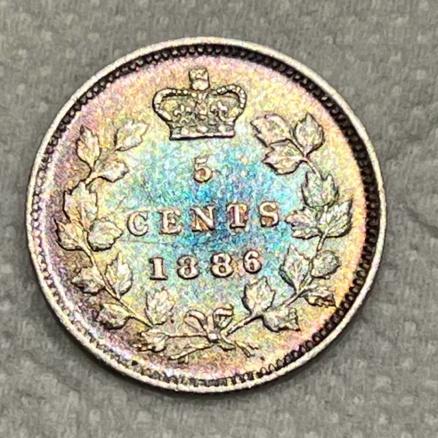 1886-Canada-Five-Cents