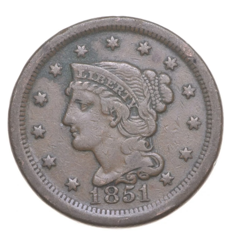 1851-Large-Cent--New-To-The-Community!