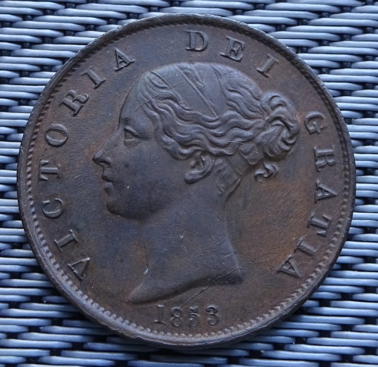 1853-Halfpenny---3-Over-2,-And-Cleaned?