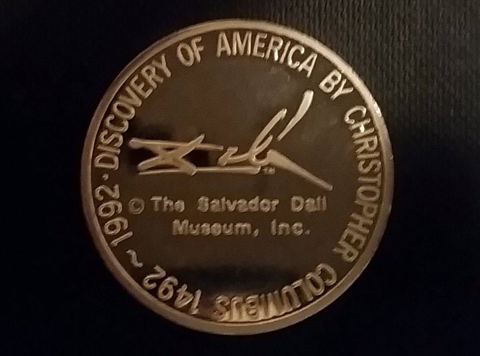 Salvador-Dali---Christopher-Columbus-Coming-To-America-.999-Silver-1oz