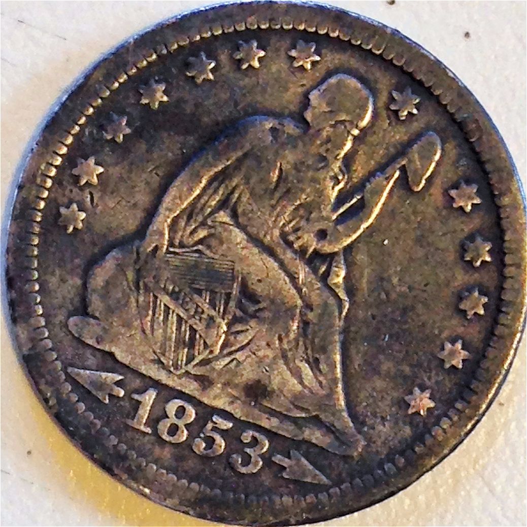 1853-Quarter-With-Arrows-And-Rays-Condition/Grade