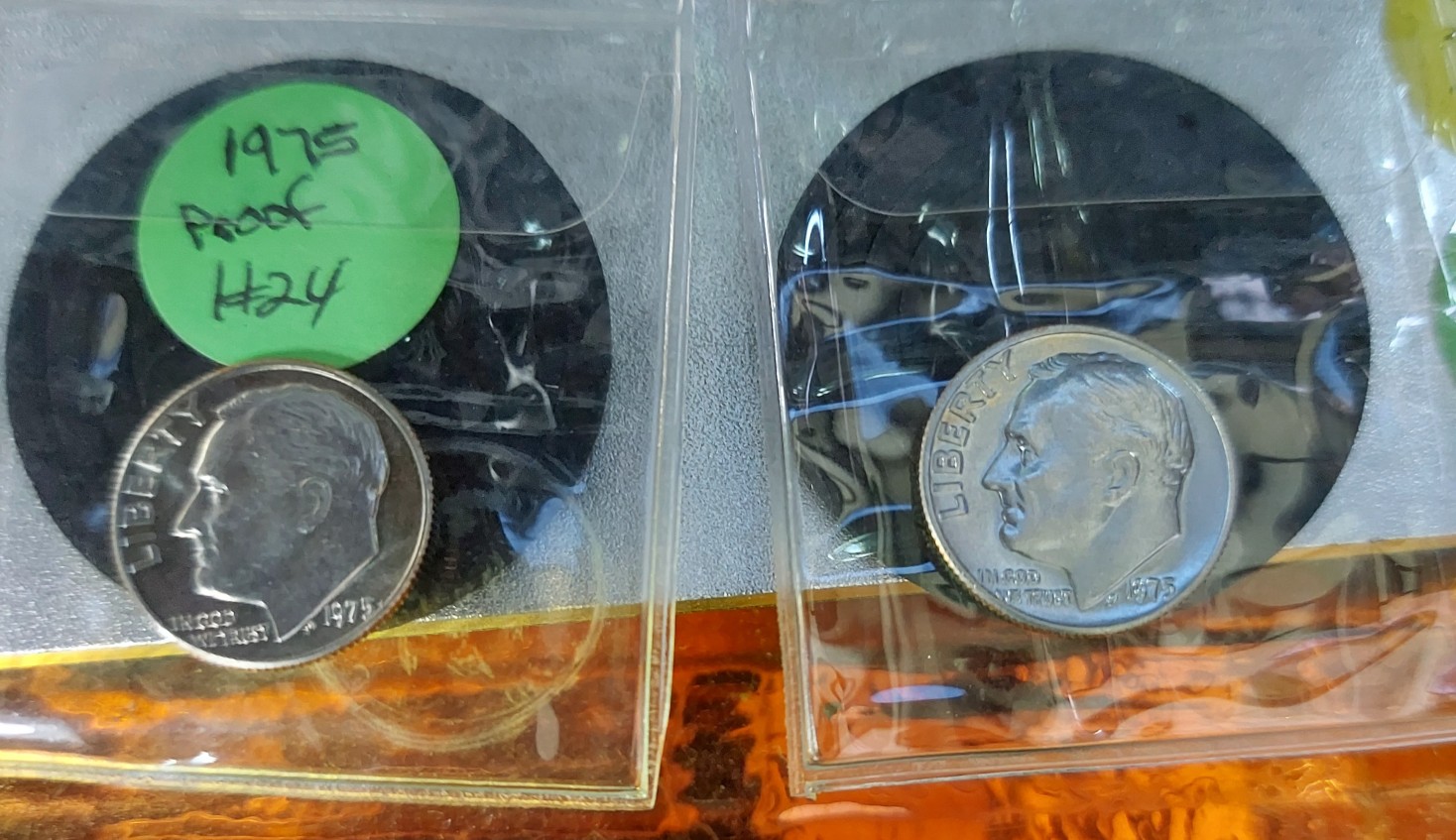 1975-Dimes-BU-69-Plus-,,-I-See-A-Difference-In-These-2-Coins-Same-Year