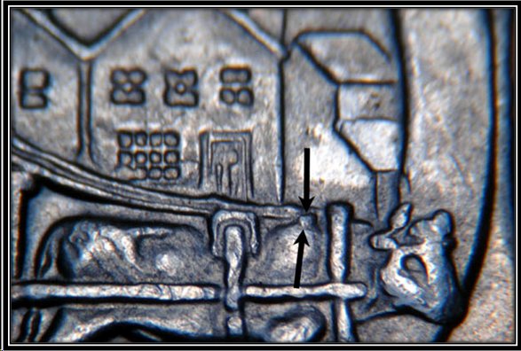 1974-Nickel-Dollar-With-Incomplete-Clip-And-Doubled-Yoke.