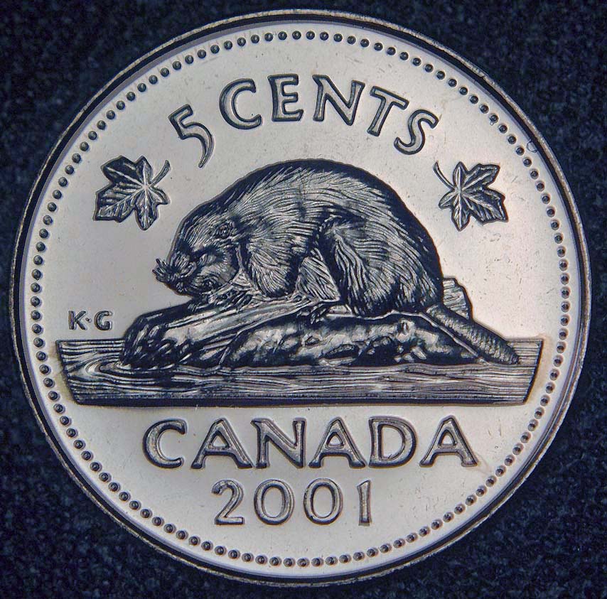 2001-Round-&-Oval-Date-5c-Business-Strike-Vs.-Numismatic?