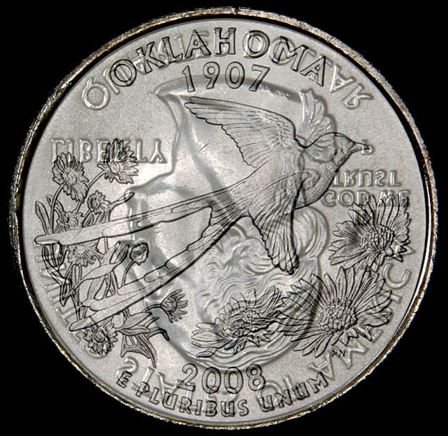 2007-P-Oklahoma-25c-Clashed-Die-Reverse