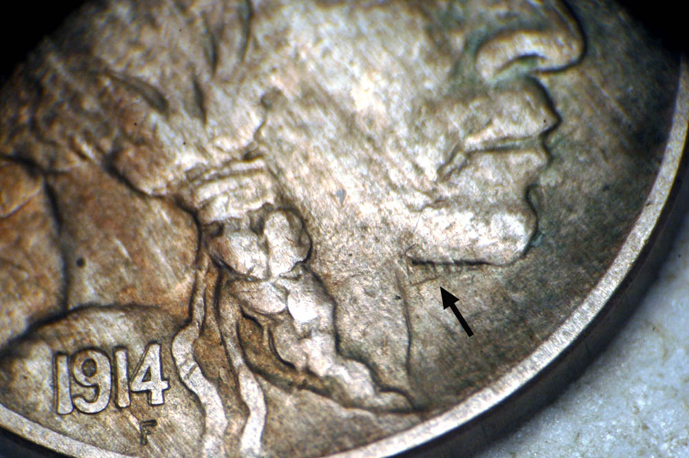 1914-Buffalo-5c-Clashed-Dies