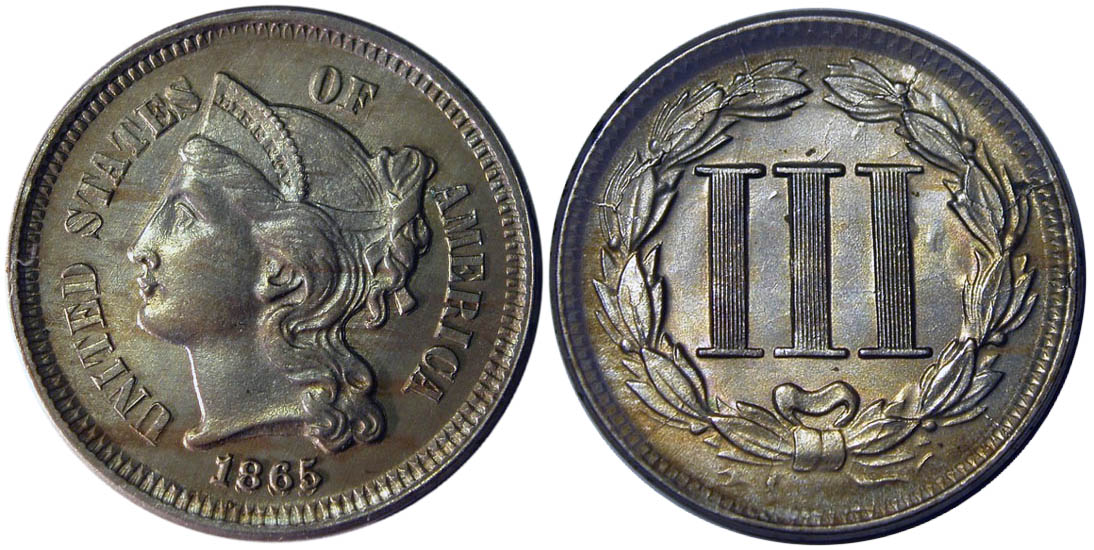 1865/1865-3c-Nice-Grade!