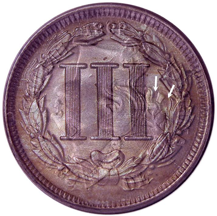 1865/1865-3c-Nice-Grade!