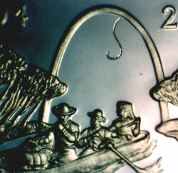HI-And-Checkout-This-Reverse-Proof-Dime-W/Struck-Through-Wire