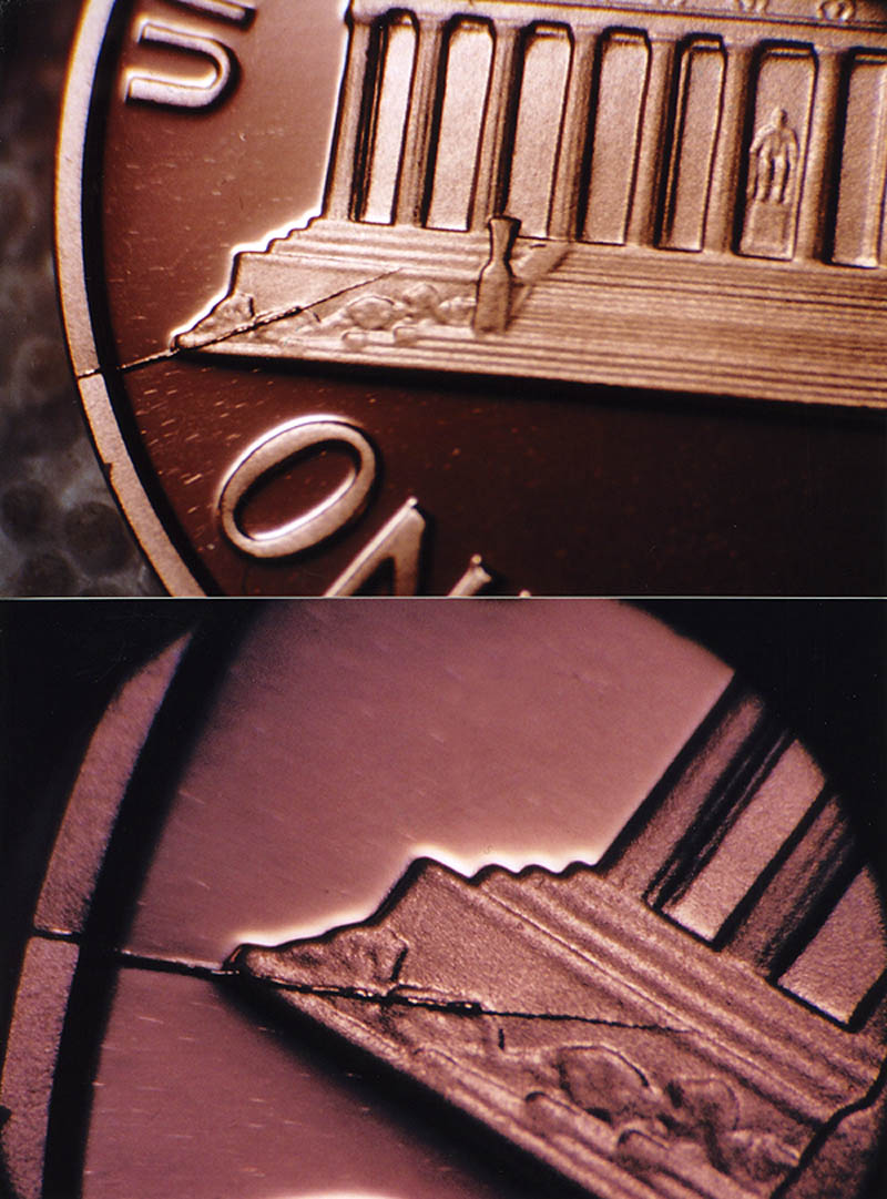 1890-1990-Eisenhower-Centennial-Proof-Die-Crack-?