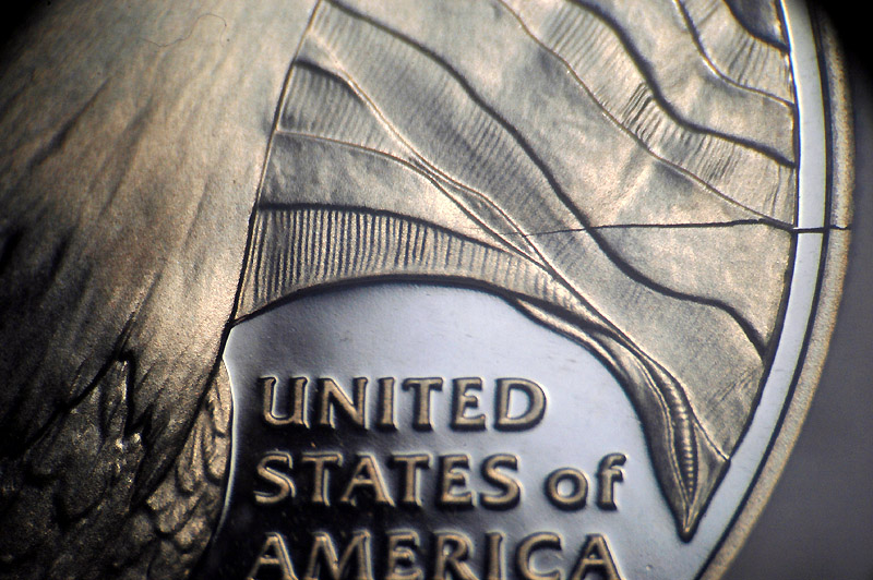1890-1990-Eisenhower-Centennial-Proof-Die-Crack-?