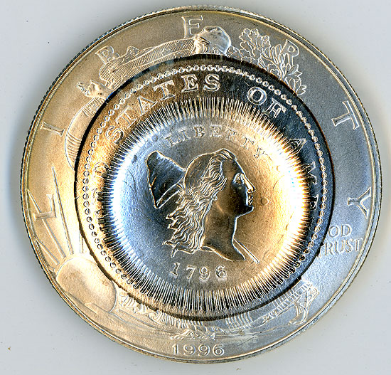 Cw:-Lincoln-Sac-$1-Double-Denomination-Error-Sold