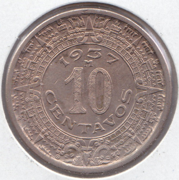 Mexico-KM#432-10-Centavos-