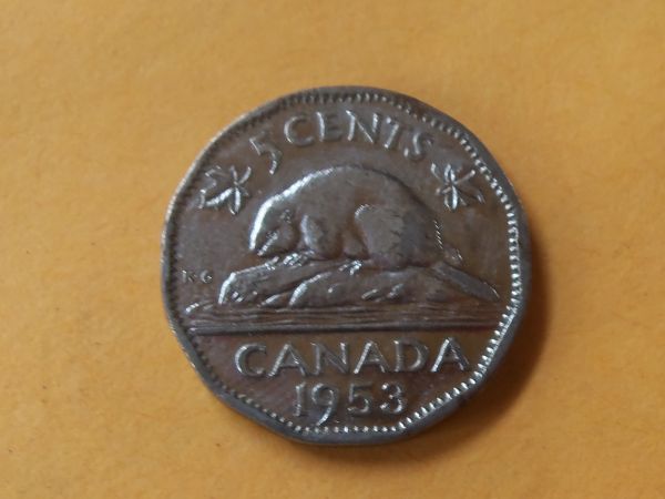 1953-Canada-Nickel-Shoulder-Fold-Or-Non-Shoulder-Fold