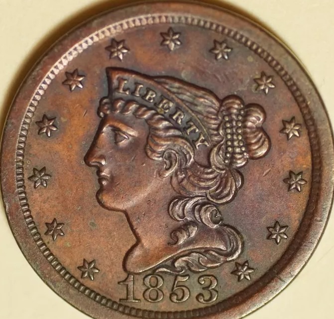 1853-Half-Cent--Original-Or-Retoned?