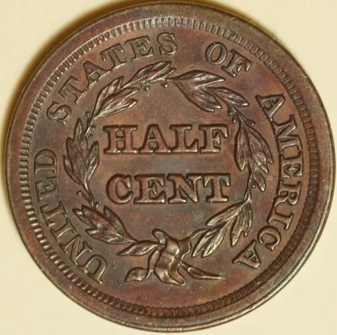 1853-Half-Cent--Original-Or-Retoned?