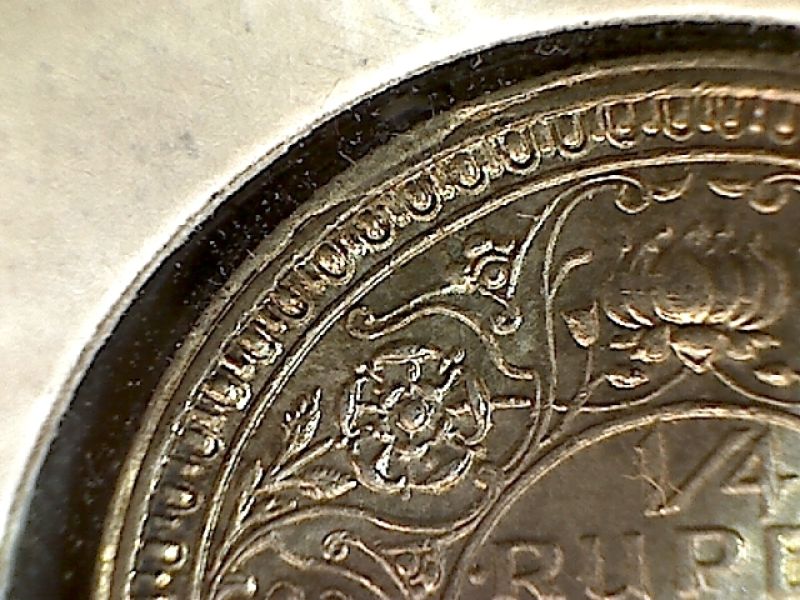 1944-India-1/4-Rupee-With-A-Cud?