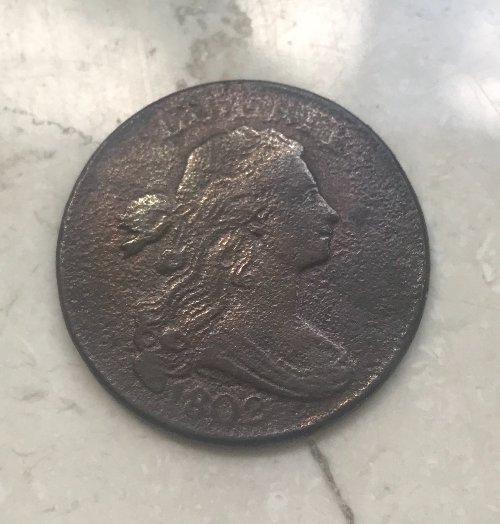 1802-Large-Cent---Rusty-Dies-Or-Environmental-Damage